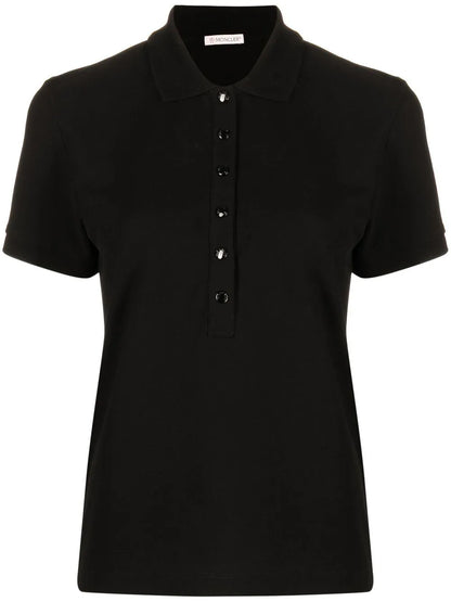 Logo-Patch Cotton Polo Top