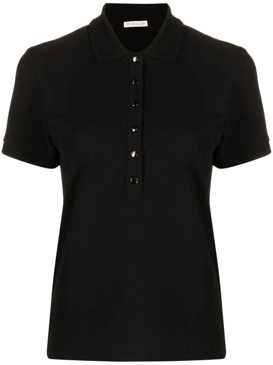 Logo-Patch Cotton Polo Top