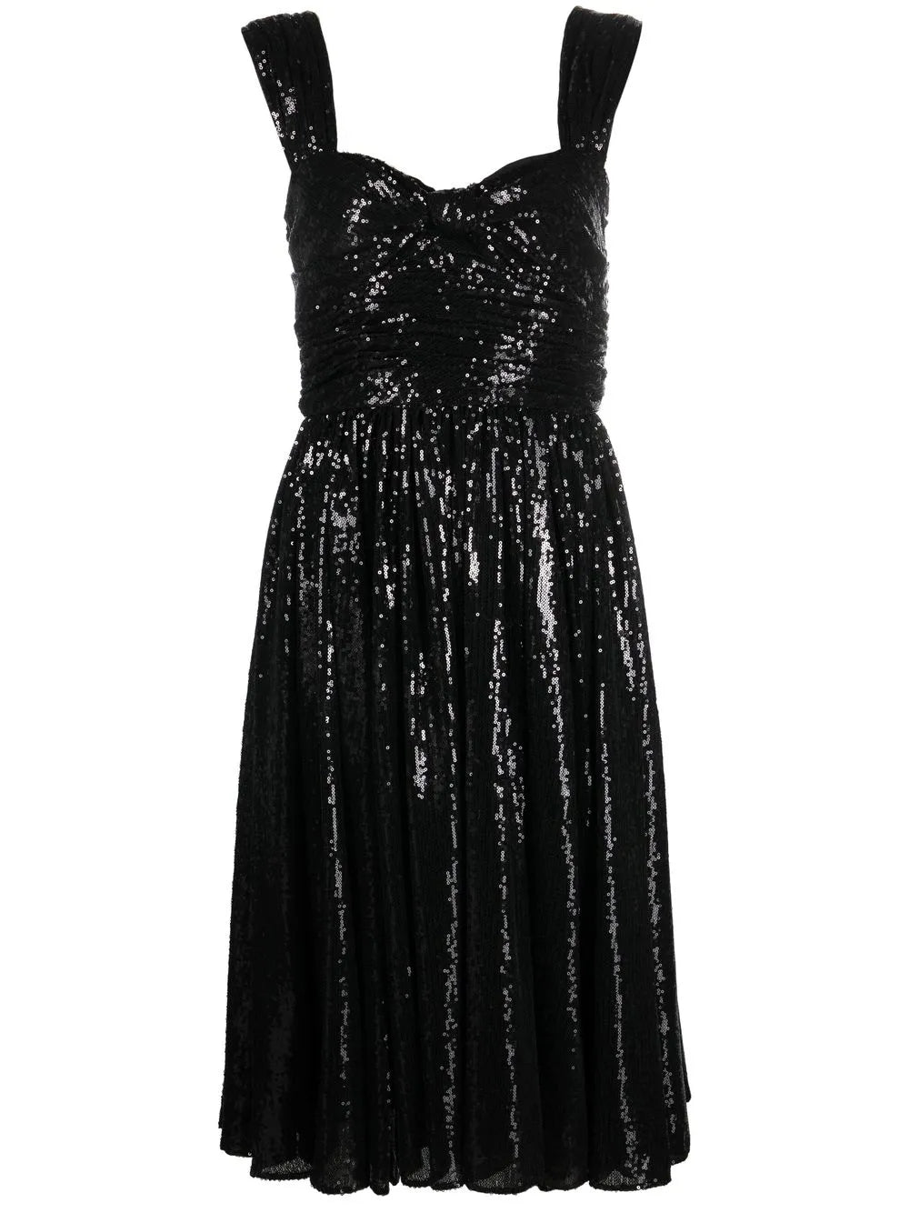 Sequin-Embellished Midi Dress