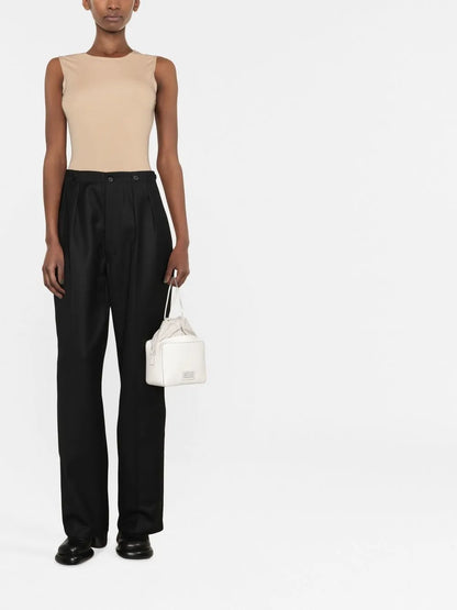 Round-Neck Sleeveless Bodysuit