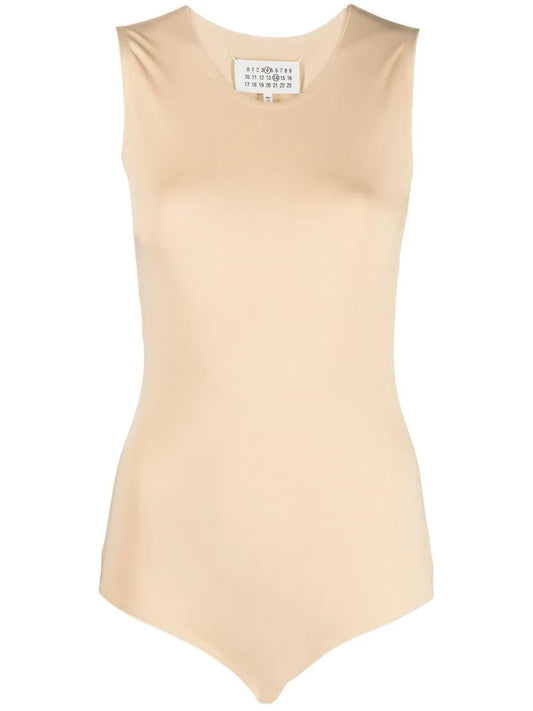 Round-Neck Sleeveless Bodysuit