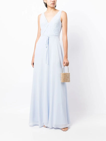Rear Tie-Fastening Detail Gown