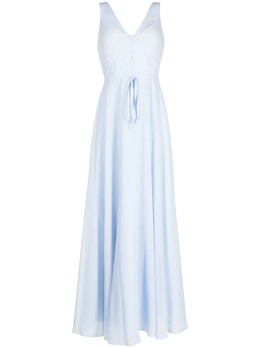 Rear Tie-Fastening Detail Gown