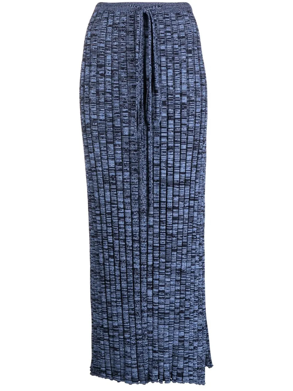 Ribbed Marl-Knit Maxi Skirt