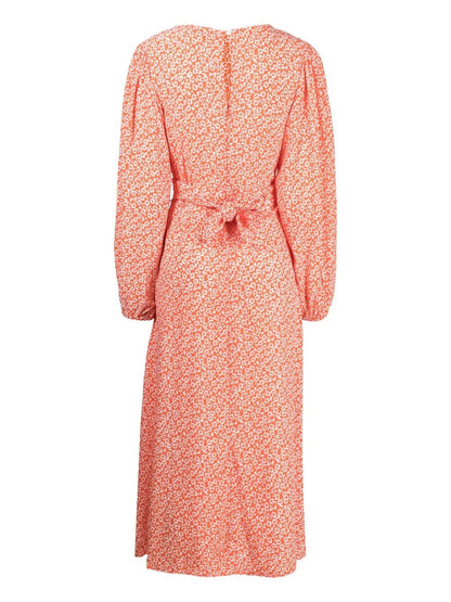 Floral-Print Midi Dress
