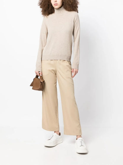Straight-Leg Wool Trousers