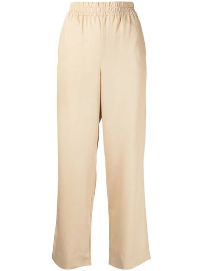 Straight-Leg Wool Trousers