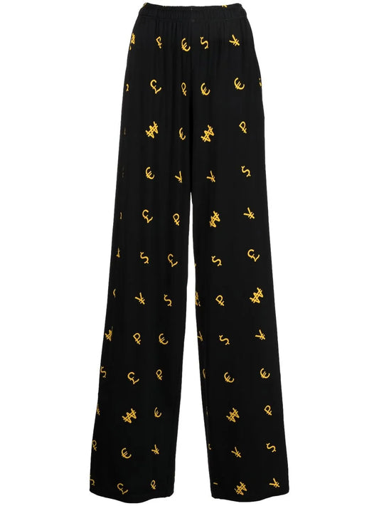 High-Rise Wide-Leg Trousers