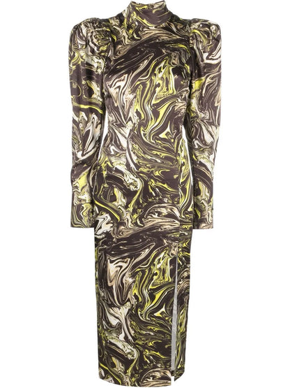 Abstract Print Dress