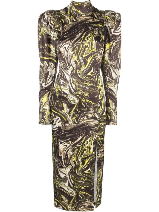 Abstract Print Dress