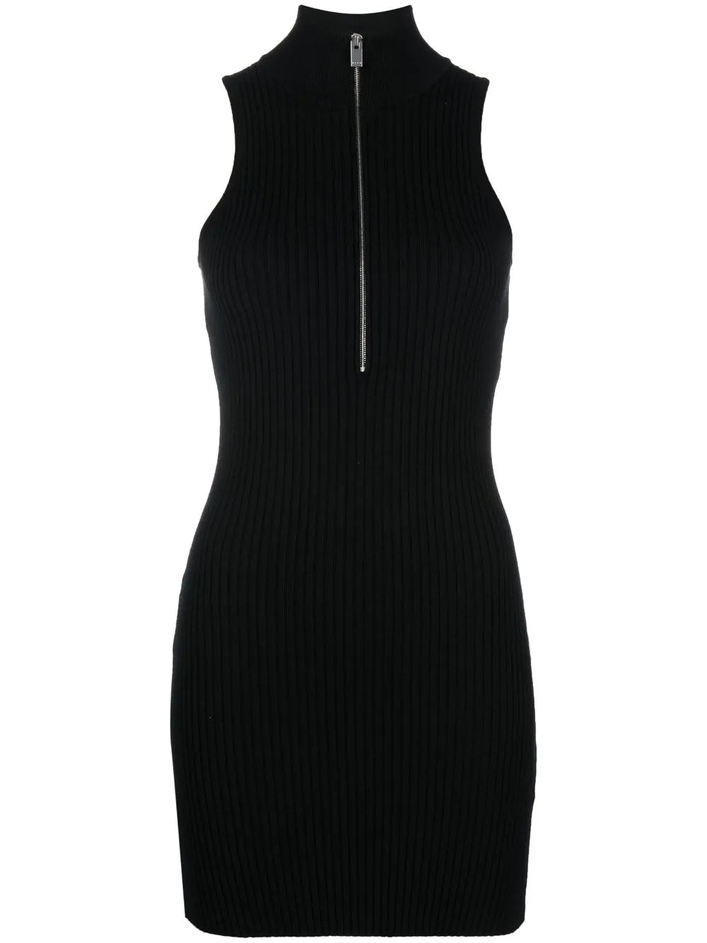 Zip-Up Knit Dress