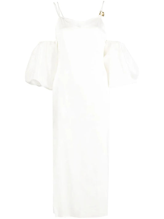 Stevie Puff Off-Shoulder Dress