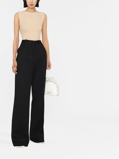 Milano-Stitch Flared Trousers