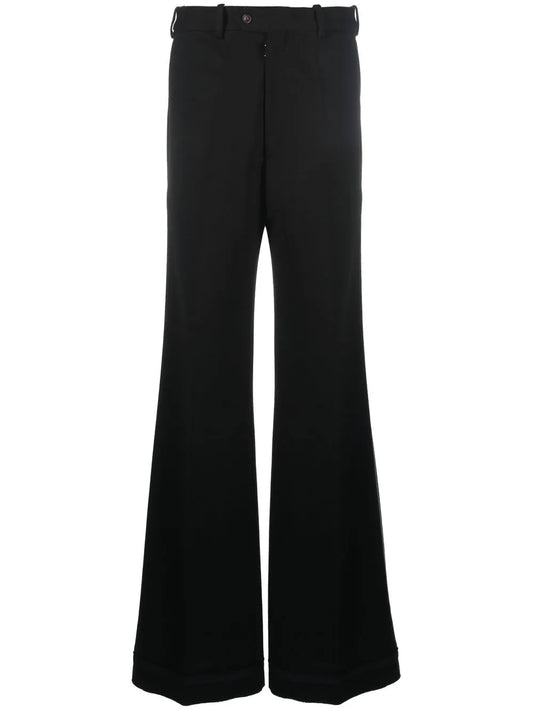 Milano-Stitch Flared Trousers