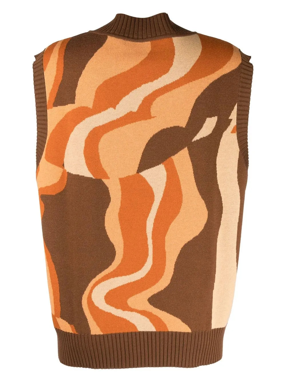 Frida Abstract-Pattern Knit Vest