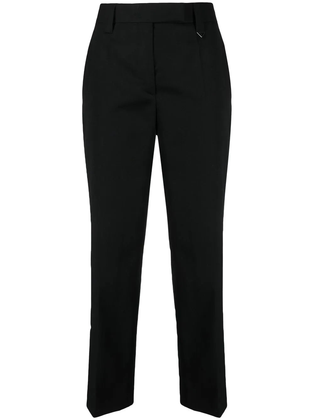 Logo-Plaque Cropped Trousers