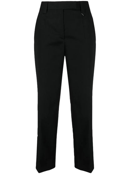 Logo-Plaque Cropped Trousers