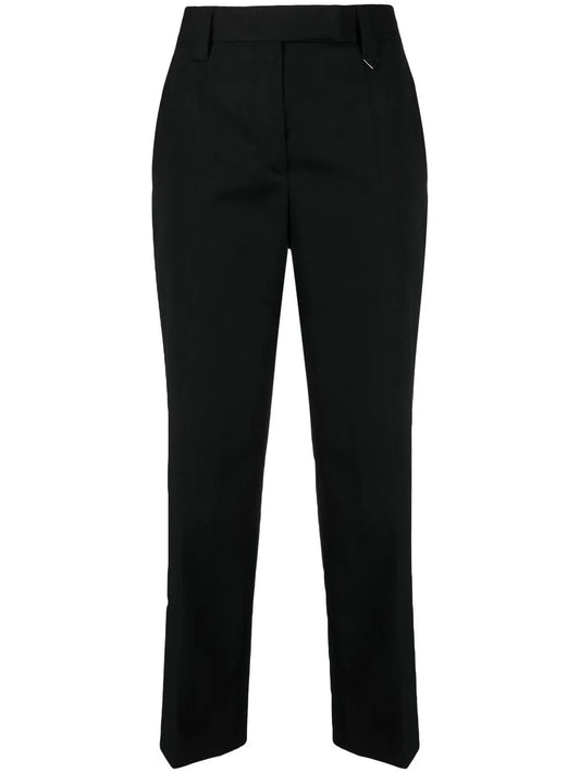 Logo-Plaque Cropped Trousers