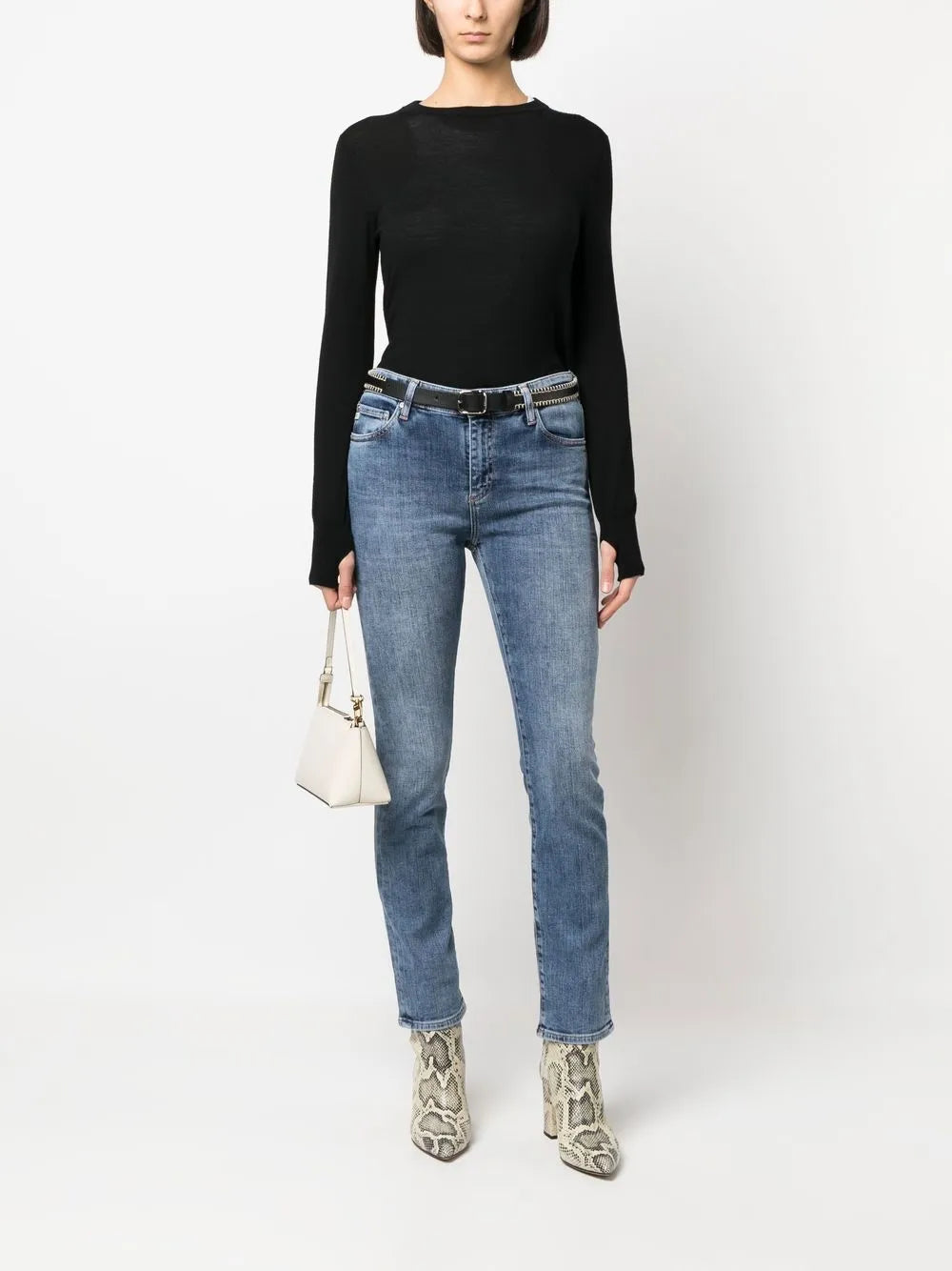 High-Rise Straight-Leg Jeans