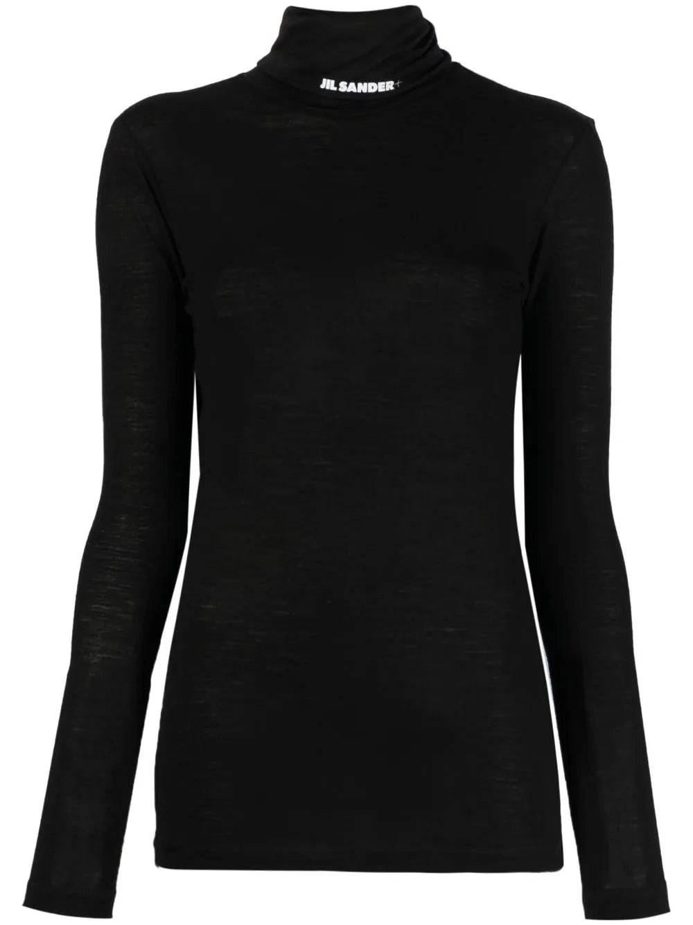 Funnel-Neck Long-Sleeve Top