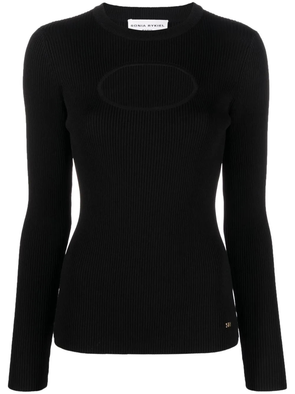Cut-Out Long-Sleeve Top