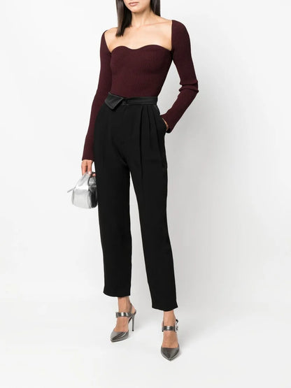Straight-Leg Tailored Trousers