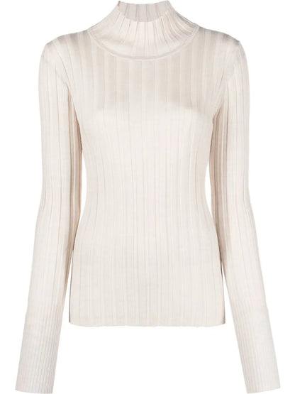 Long-Sleeve Knitted Top