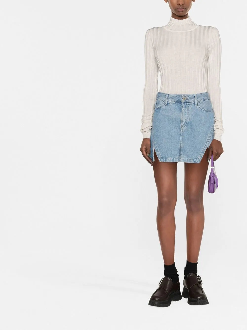 Long-Sleeve Knitted Top