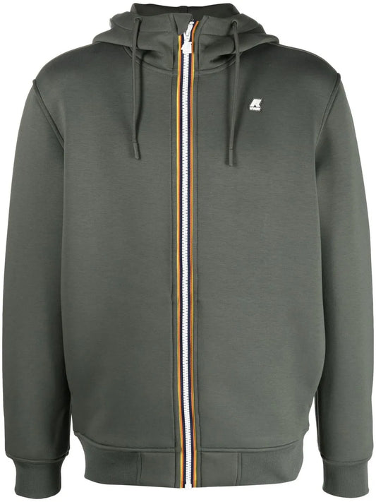 Logo-Patch Zip-Up Hoodie
