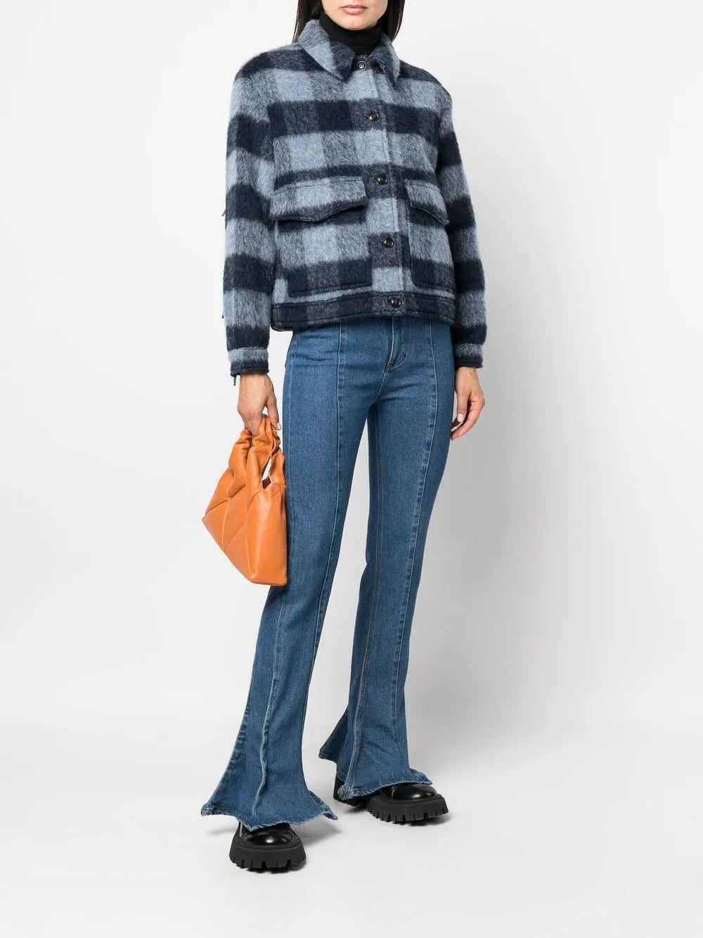 Fringed-Detail Shirt Jacket