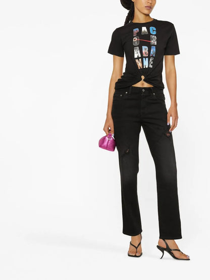 High-Rise Straight-Leg Jeans