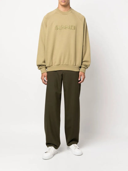 Logo-Embroidered Crew-Neck Sweatshirt