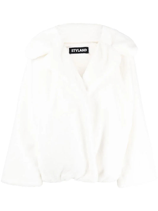 Faux-Fur Open-Front Coat