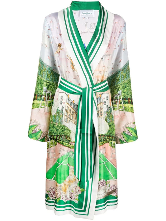 Tennis Club Belted Coat
