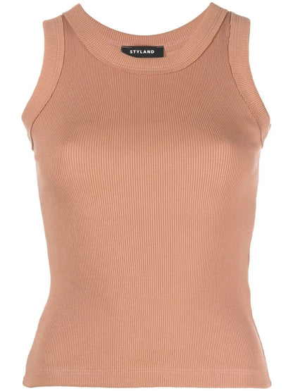 Fine-Ribbed Vest Top