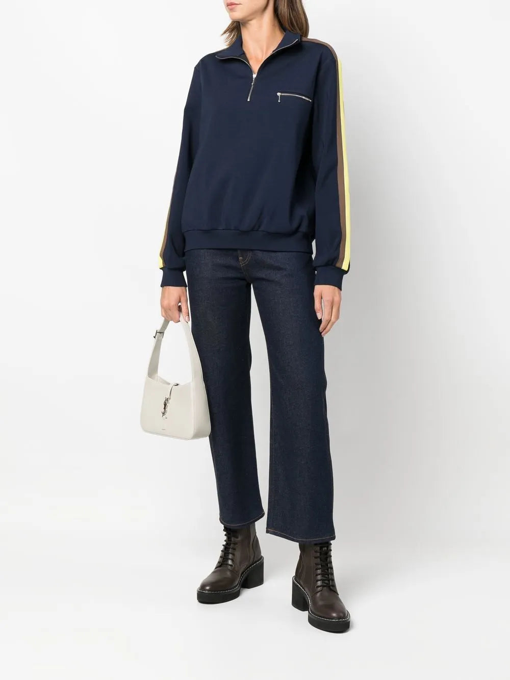 Side-Stripe Detail Sweatshirt