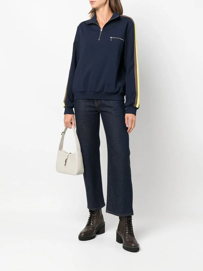 Side-Stripe Detail Sweatshirt