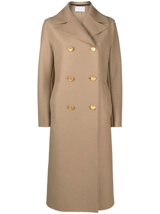 Double-Breasted Virgin Wool Coat