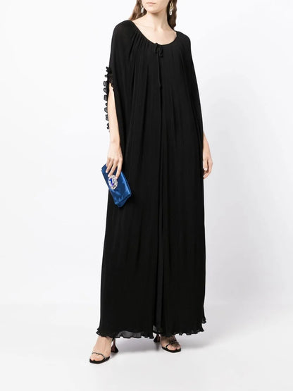 Sleeveless Dress-Cape Set