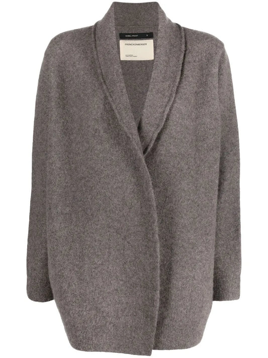 Felted-Finish Cashmere Cardigan