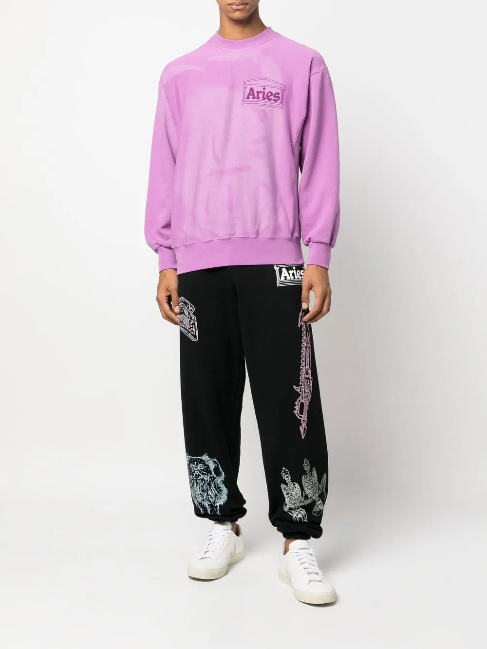 Chest-Logo Crew-Neck Sweatshirt