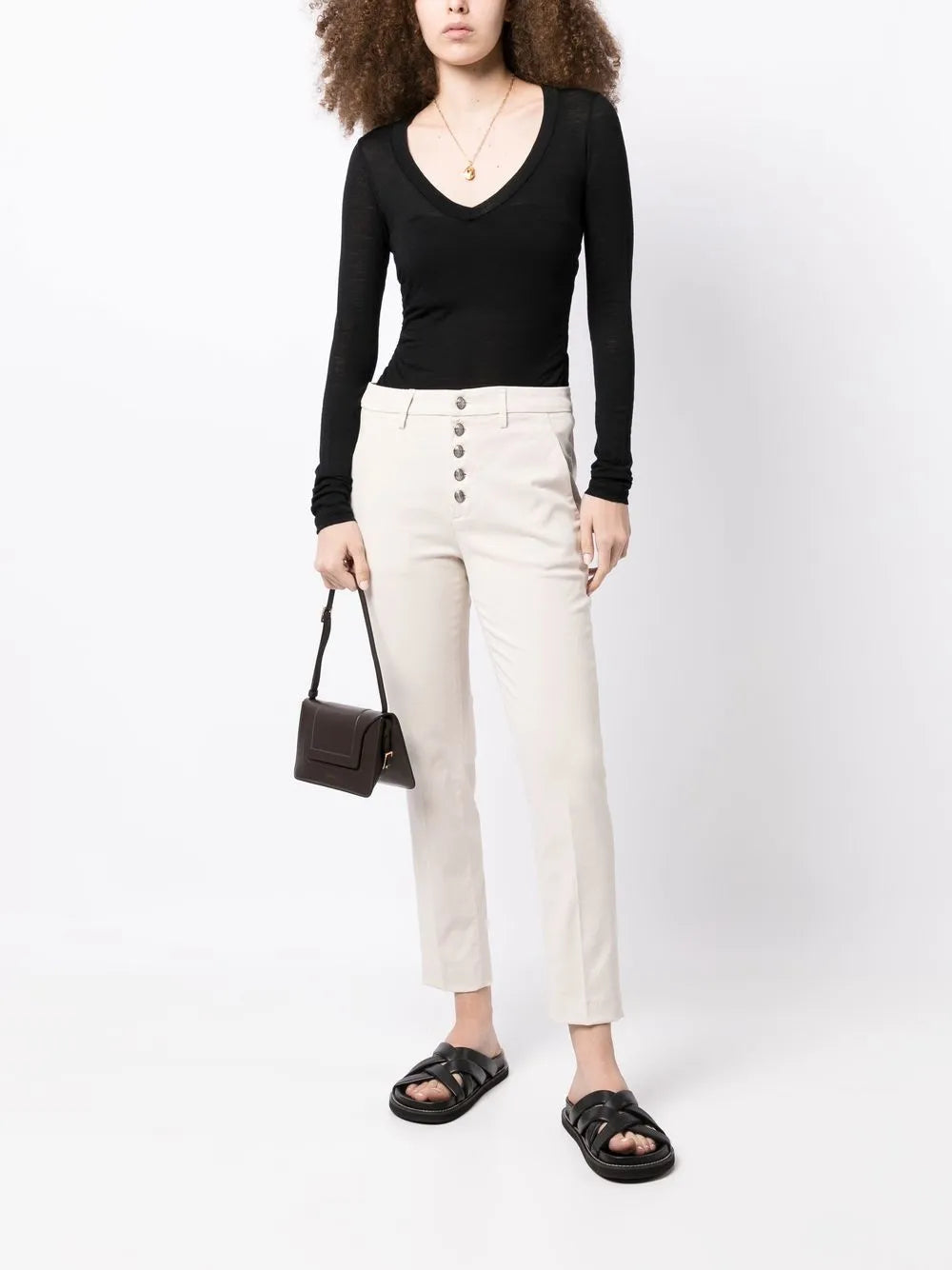 V-Neck Long-Sleeve Jumper