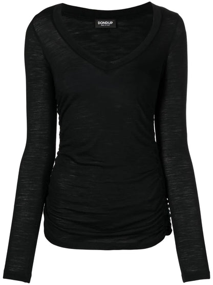 V-Neck Long-Sleeve Jumper