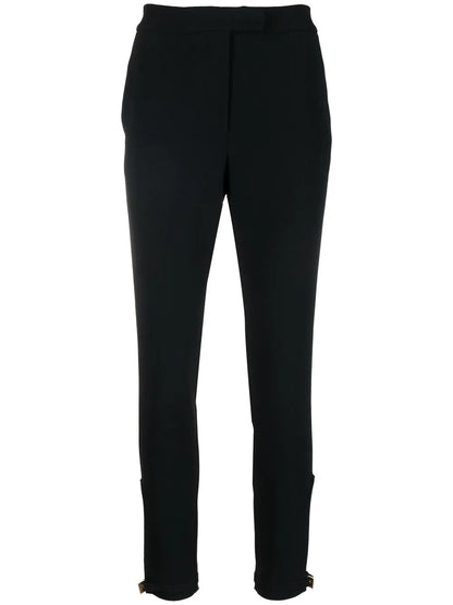 Buckled-Ankle Slim-Fit Trousers