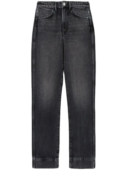 70S High-Waisted Straight-Leg Jeans