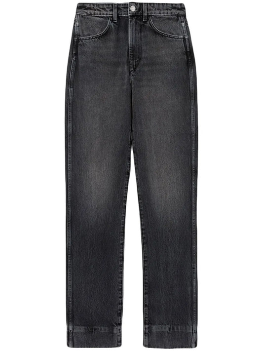 70S High-Waisted Straight-Leg Jeans