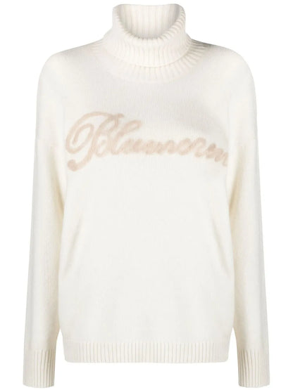 Logo-Lettering Rollneck Jumper