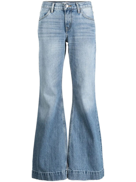 70S Low-Rise Flared Jeans