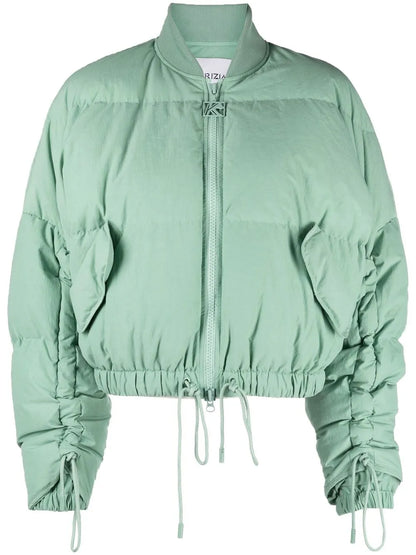 Padded Drawstring Bomber Jacket