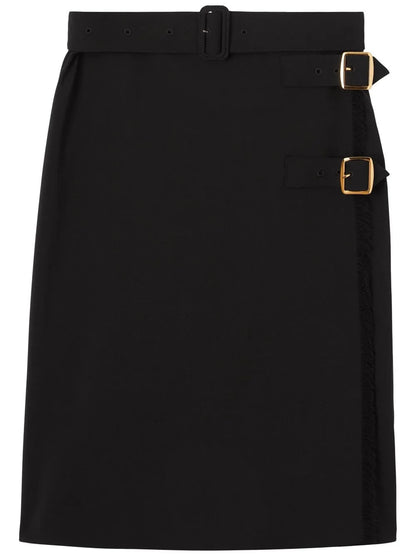 Belted Midi Skirt